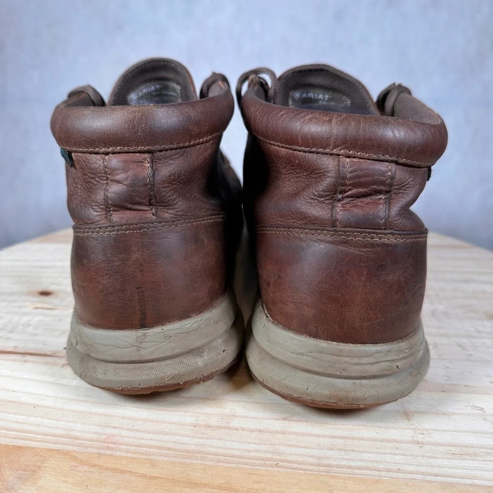 Ariat Spitfire Boots Mens 12 Brown Good Waterproof Leather Moc Toe 10038479